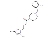 1-[4-(3,5-dimethyl-1H-pyrazol-1-yl)butanoyl]-4-(2-fluorobenzyl)-1,4-diazepane