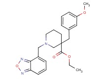 ethyl 1-(2,1,3-benzoxadiazol-4-ylmethyl)-3-(3-methoxybenzyl)-3-piperidinecarboxylate