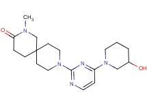 9-[4-(3-hydroxy-1-piperidinyl)-2-pyrimidinyl]-2-methyl-2,9-diazaspiro[5.5]undecan-3-one
