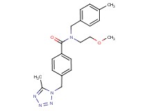 N-(2-methoxyethyl)-N-(4-methylbenzyl)-4-[(5-methyl-1H-tetrazol-1-yl)methyl]benzamide
