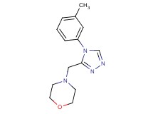 4-{[4-(3-methylphenyl)-4H-1,2,4-triazol-3-yl]methyl}morpholine