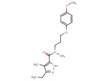 3-ethyl-N-[3-(4-methoxyphenoxy)propyl]-N,4-dimethyl-1H-pyrazole-5-carboxamide