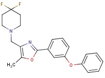 4,4-difluoro-1-{[5-methyl-2-(3-phenoxyphenyl)-1,3-oxazol-4-yl]methyl}piperidine