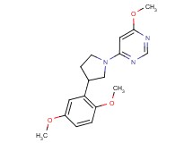 4-[3-(2,5-dimethoxyphenyl)pyrrolidin-1-yl]-6-methoxypyrimidine