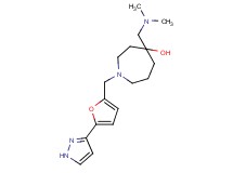 4-[(dimethylamino)methyl]-1-{[5-(1H-pyrazol-3-yl)-2-furyl]methyl}-4-azepanol