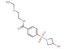 N-(2-ethoxyethyl)-4-[(3-hydroxy-1-azetidinyl)sulfonyl]benzamide