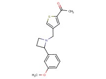 1-(4-{[2-(3-methoxyphenyl)azetidin-1-yl]methyl}-2-thienyl)ethanone