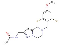 N-{[5-(2,6-difluoro-4-methoxybenzyl)-4,5,6,7-tetrahydropyrazolo[1,5-a]pyrazin-2-yl]methyl}acetamide