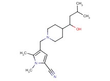4-{[4-(1-hydroxy-3-methylbutyl)-1-piperidinyl]methyl}-1,5-dimethyl-1H-pyrrole-2-carbonitrile