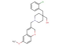 {4-(2-chlorobenzyl)-1-[(6-methoxy-2H-chromen-3-yl)methyl]-4-piperidinyl}methanol