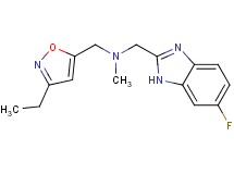[(3-ethyl-5-isoxazolyl)methyl][(6-fluoro-1H-benzimidazol-2-yl)methyl]methylamine trifluoroacetate