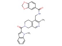 N-({3-methyl-7-[(1-methyl-1H-indol-2-yl)carbonyl]-5,6,7,8-tetrahydro-2,7-naphthyridin-4-yl}methyl)-1,3-benzodioxole-5-carboxamide