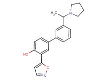 3-isoxazol-5-yl-3'-(1-pyrrolidin-1-ylethyl)biphenyl-4-ol