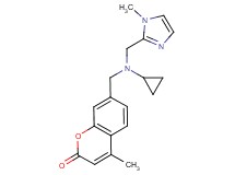 7-({cyclopropyl[(1-methyl-1H-imidazol-2-yl)methyl]amino}methyl)-4-methyl-2H-chromen-2-one