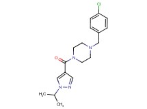 1-(4-chlorobenzyl)-4-[(1-isopropyl-1H-pyrazol-4-yl)carbonyl]piperazine