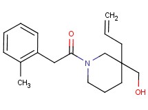 {3-allyl-1-[(2-methylphenyl)acetyl]-3-piperidinyl}methanol