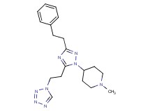 1-methyl-4-{3-(2-phenylethyl)-5-[2-(1H-tetrazol-1-yl)ethyl]-1H-1,2,4-triazol-1-yl}piperidine