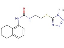N-{2-[(1-methyl-1H-tetrazol-5-yl)thio]ethyl}-N'-(5,6,7,8-tetrahydronaphthalen-1-yl)urea