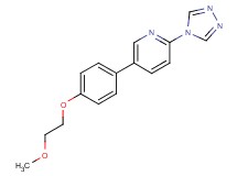5-[4-(2-methoxyethoxy)phenyl]-2-(4H-1,2,4-triazol-4-yl)pyridine