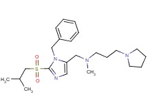 N-{[1-benzyl-2-(isobutylsulfonyl)-1H-imidazol-5-yl]methyl}-N-methyl-3-(1-pyrrolidinyl)-1-propanamine