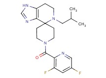 1'-[(3,5-difluoropyridin-2-yl)carbonyl]-5-isobutyl-1,5,6,7-tetrahydrospiro[imidazo[4,5-c]pyridine-4,4'-piperidine]