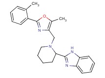 2-(1-{[5-methyl-2-(2-methylphenyl)-1,3-oxazol-4-yl]methyl}-2-piperidinyl)-1H-benzimidazole