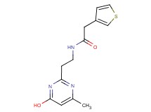 N-[2-(4-hydroxy-6-methyl-2-pyrimidinyl)ethyl]-2-(3-thienyl)acetamide trifluoroacetate (salt)