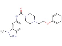 N-(1-methyl-1H-benzimidazol-6-yl)-4-(2-phenoxyethyl)piperazine-1-carboxamide
