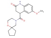 6-methoxy-4-(6-oxa-9-azaspiro[4.5]dec-9-ylcarbonyl)-3,4-dihydro-2(1H)-quinolinone