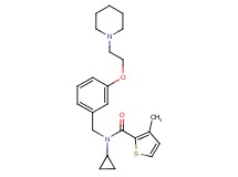N-cyclopropyl-3-methyl-N-{3-[2-(1-piperidinyl)ethoxy]benzyl}-2-thiophenecarboxamide