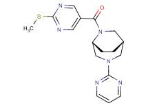 (1S*,5R*)-6-{[2-(methylthio)-5-pyrimidinyl]carbonyl}-3-(2-pyrimidinyl)-3,6-diazabicyclo[3.2.2]nonane