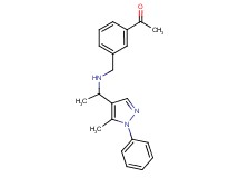 1-[3-({[1-(5-methyl-1-phenyl-1H-pyrazol-4-yl)ethyl]amino}methyl)phenyl]ethanone