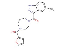 3-{[4-(2-furoyl)-1,4-diazepan-1-yl]carbonyl}-5-methyl-1H-indazole