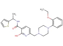 6-{[4-(2-ethoxyphenyl)-1-piperazinyl]methyl}-2-hydroxy-N-[1-(2-thienyl)ethyl]nicotinamide