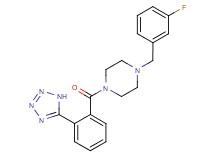 1-(3-fluorobenzyl)-4-[2-(1H-tetrazol-5-yl)benzoyl]piperazine