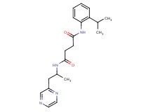 N-(2-isopropylphenyl)-N'-(1-methyl-2-pyrazin-2-ylethyl)succinamide