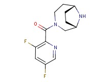 rel-(1S,6R)-3-[(3,5-difluoro-2-pyridinyl)carbonyl]-3,9-diazabicyclo[4.2.1]nonane hydrochloride