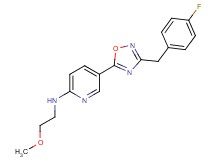 5-[3-(4-fluorobenzyl)-1,2,4-oxadiazol-5-yl]-N-(2-methoxyethyl)-2-pyridinamine