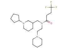 N-[(1-cyclopentyl-3-piperidinyl)methyl]-4,4,4-trifluoro-N-[2-(1-piperidinyl)ethyl]butanamide