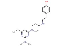 4-[2-({1-[2-(dimethylamino)-6-ethylpyrimidin-4-yl]piperidin-4-yl}amino)ethyl]phenol