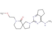 7-(2-methoxyethyl)-2-[4-(methylamino)-6,7-dihydro-5H-cyclopenta[d]pyrimidin-2-yl]-2,7-diazaspiro[4.5]decan-6-one