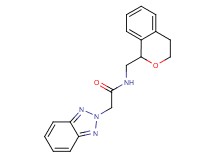 2-(2H-1,2,3-benzotriazol-2-yl)-N-(3,4-dihydro-1H-2-benzopyran-1-ylmethyl)acetamide