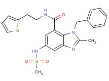 1-benzyl-2-methyl-5-[(methylsulfonyl)amino]-N-[2-(2-thienyl)ethyl]-1H-benzimidazole-7-carboxamide