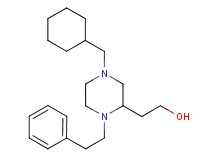 2-[4-(cyclohexylmethyl)-1-(2-phenylethyl)-2-piperazinyl]ethanol