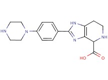 2-[4-(1-piperazinyl)phenyl]-4,5,6,7-tetrahydro-1H-imidazo[4,5-c]pyridine-4-carboxylic acid dihydrochloride