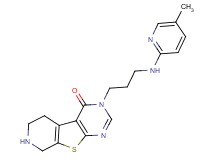 3-{3-[(5-methyl-2-pyridinyl)amino]propyl}-5,6,7,8-tetrahydropyrido[4',3':4,5]thieno[2,3-d]pyrimidin-4(3H)-one dihydrochloride