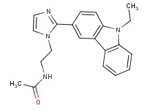 N-{2-[2-(9-ethyl-9H-carbazol-3-yl)-1H-imidazol-1-yl]ethyl}acetamide