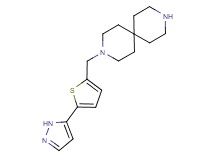 3-{[5-(1H-pyrazol-5-yl)-2-thienyl]methyl}-3,9-diazaspiro[5.5]undecane