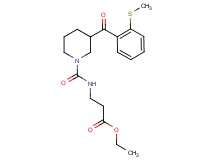 ethyl N-({3-[2-(methylthio)benzoyl]-1-piperidinyl}carbonyl)-beta-alaninate