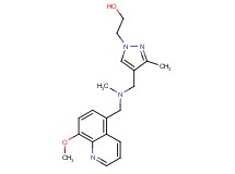 2-(4-{[[(8-methoxyquinolin-5-yl)methyl](methyl)amino]methyl}-3-methyl-1H-pyrazol-1-yl)ethanol